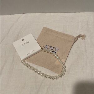 J. Crew White Pearl Bag Charm